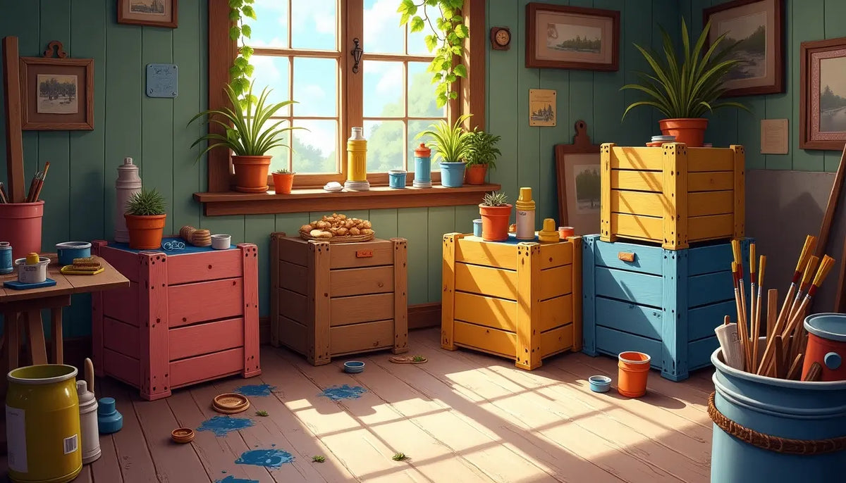 How to Paint Wooden Crates Scanica CA