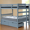 Tampa Twin over Twin Bunk Bed End Ladder Grey