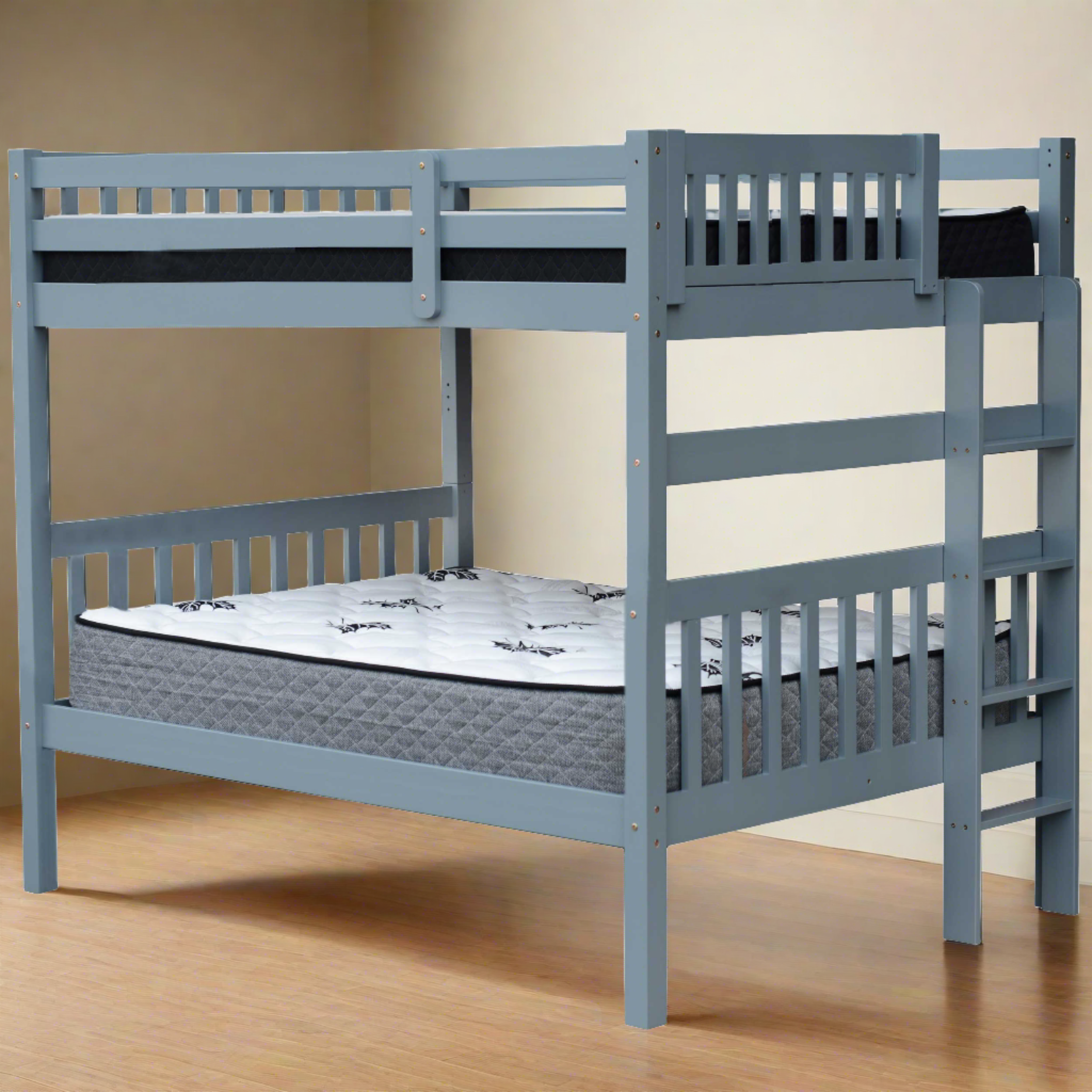 Tampa Twin over Twin Bunk Bed End Ladder Grey
