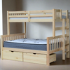 Delano Twin over Full End Ladder Bunk Bed Natural