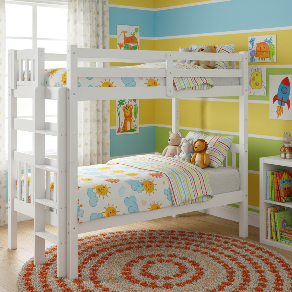 Tampa bunk bed white
