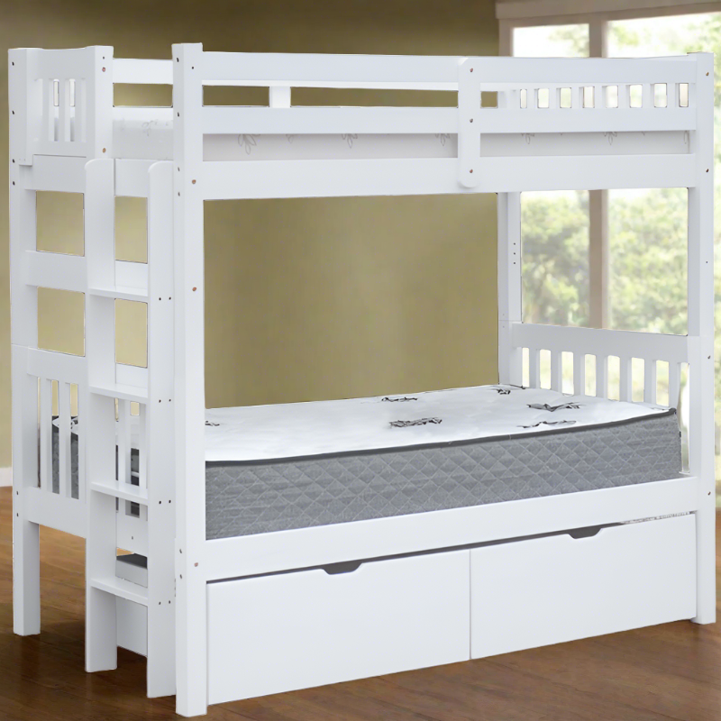 Tampa twin bunk bed with drawers