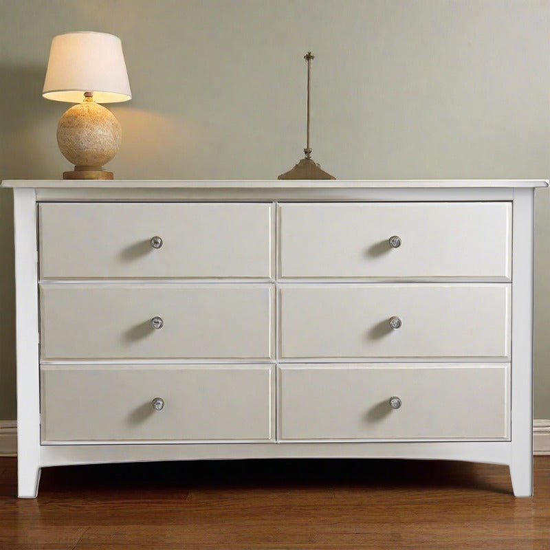 DRESSER WHITE SOLID WOOD