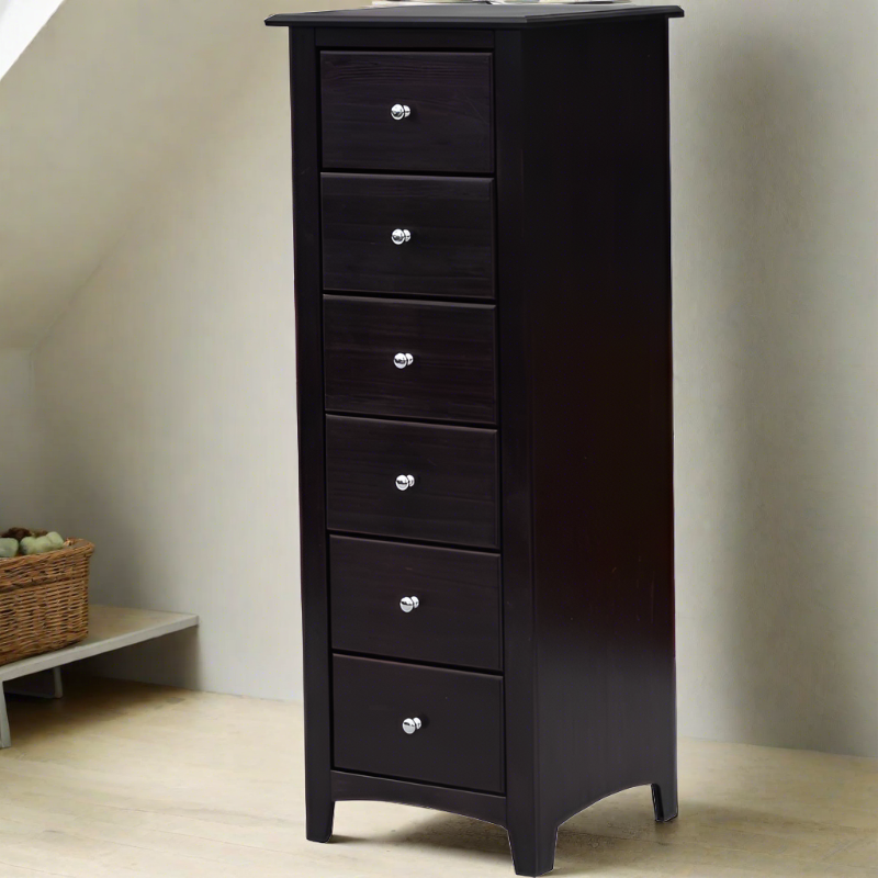 6 DRAWER CHEST ESPRESSO