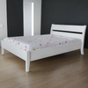 Linda Sleigh Solid Wood Bed White