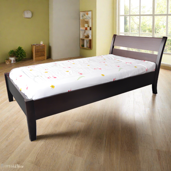 Linda-Twin-Bed-frame Espresso SOLID WOOD