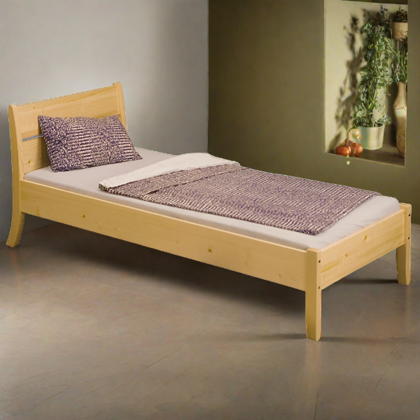 Linda-Twin-Bed-Natural SOLID WOOD
