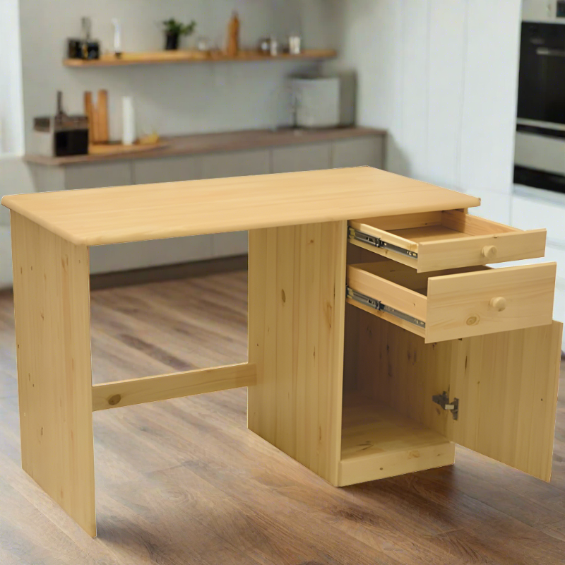 SOLID WOOD COMPUTER DESK