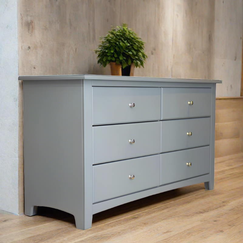 DRESSER GREY SOLID WOOD