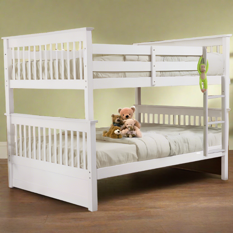 SYDNEY DOUBLE OVER DOUBLE BUNK BED WHITE