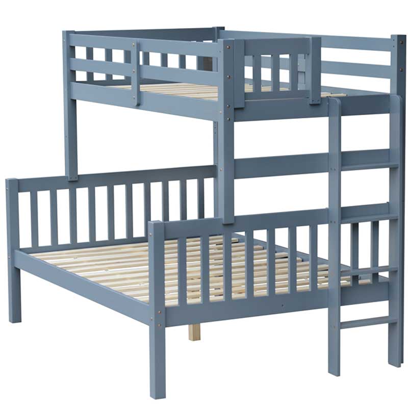 Delano grey bunk bed with end ladder, perfect for kids’ bedrooms