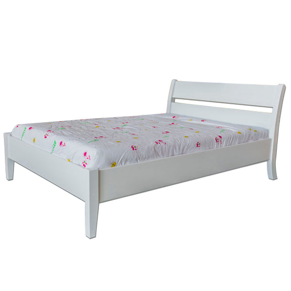 Linda full solid wood bed frame for adults and kids
