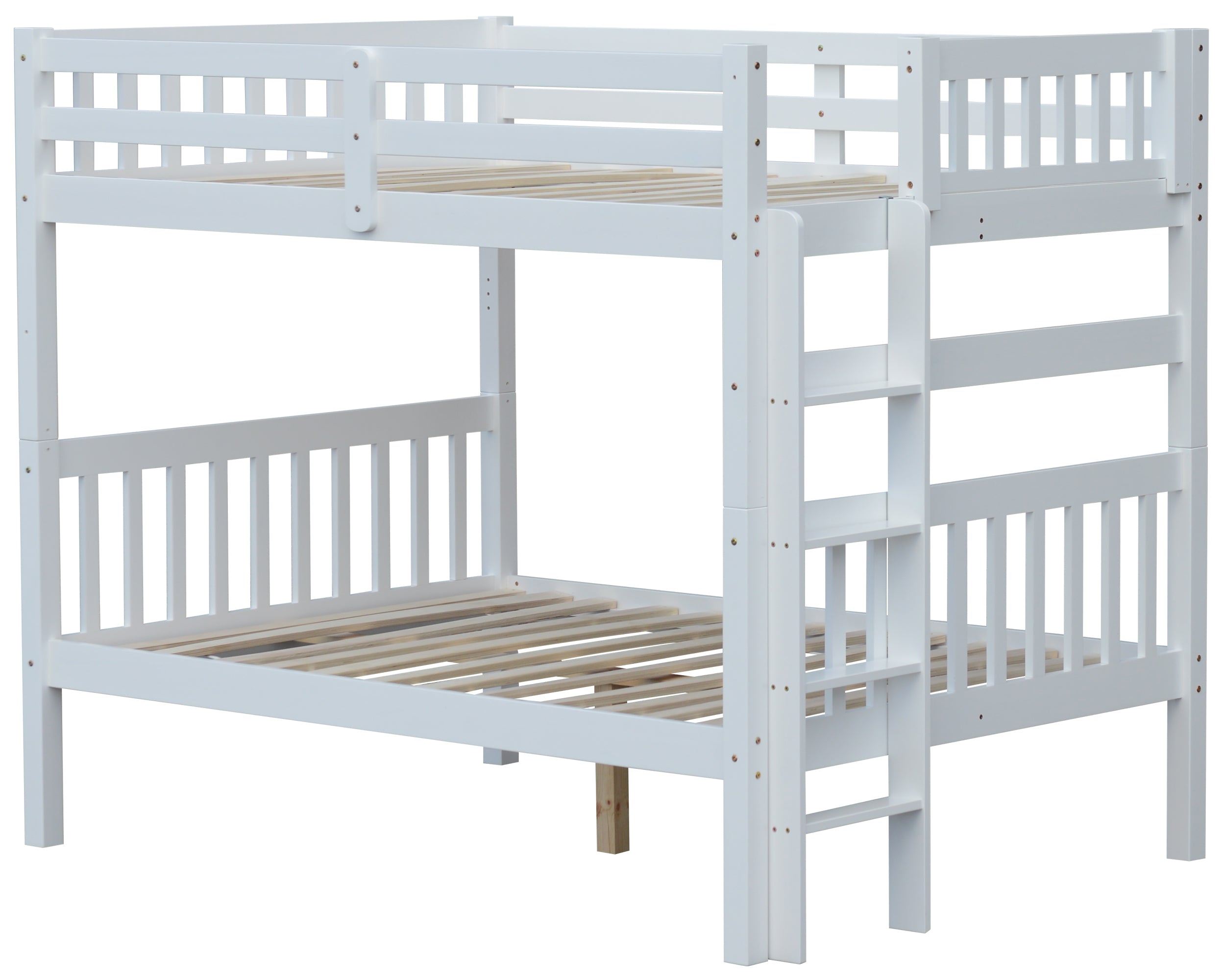 bern-full-over-full-end-ladder-bunk-bed-white with optional storage