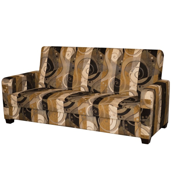 sofa-bed-gold-n-black with Canadian solid wood frame