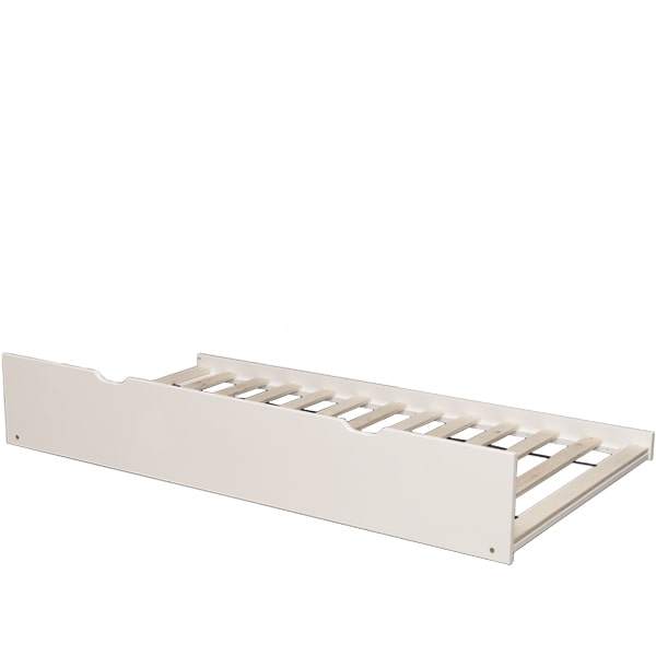 trundle bed for bunk bed white