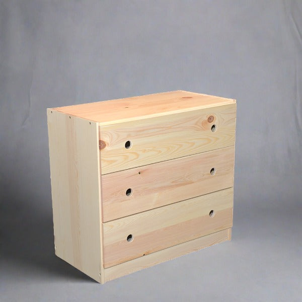 3 drawer chest natural