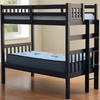 Tampa Twin over Twin Bunk Bed End Ladder Espresso