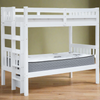 Tampa Twin over Twin Bunk Bed End Ladder White