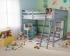 Humboldt Twin High Loft Bed Grey
