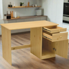 Henry Solid Wood Soft Close Drawers Desk Natural