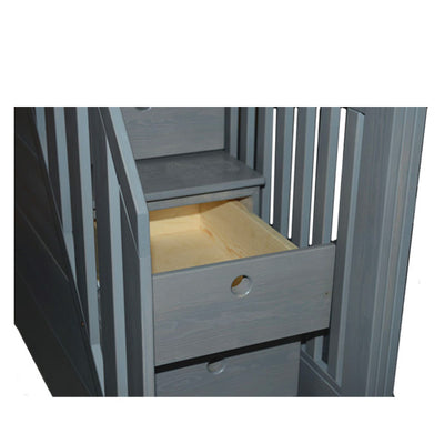 Palazzo Full over Full Canadian Wood Bunk Bed in Black