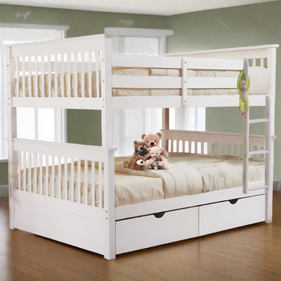 Sydney Full over Full Bunk Bed White