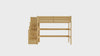 Aria Full size solid wood stairway loft bed