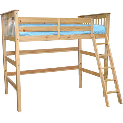 Humboldt Twin High Loft Bed Natural