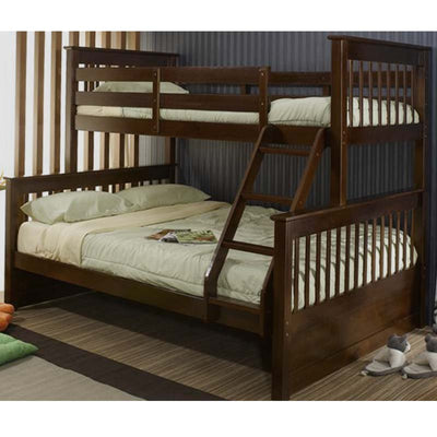 Marina Twin over Full Solid Wood Bunk Bed Espresso
