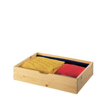 Espresso Solid Wood Under Bed Boxes on Casters Drawers